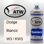 Preview: Dodge, Bianco, W3 / KW3: 400ml Sprühdose, von ATW Autoteile West.